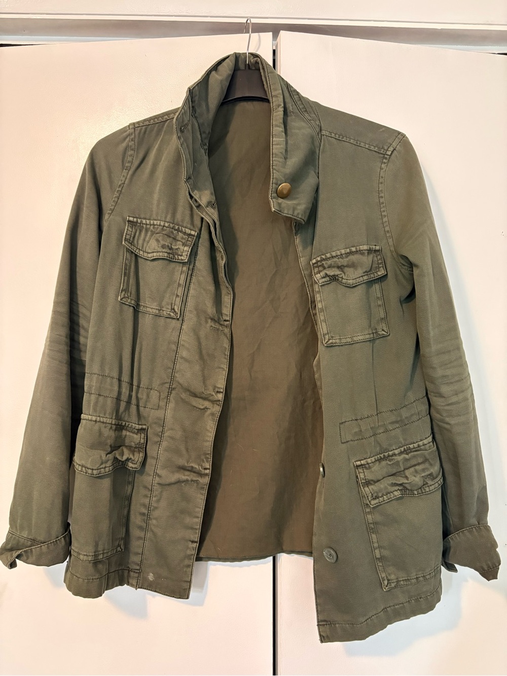 Women’s Utility Field Jacket in Olive Green